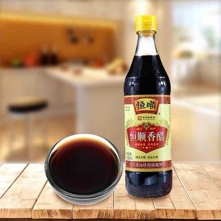 น้ำส้มสายชูดำอาหารจีน เปรี้ยวกลมกล่อม ไม่ฉุนแหลม (เหิงชุ่น HengShun 500ml)恒顺香醋