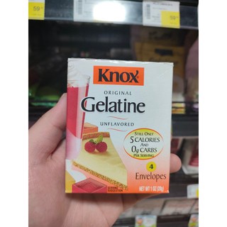 Gelatine Original Knox Unflavored 🍞🥞still only 5 calories and 0g carbs 4 envelopes 28g 🍞🍮