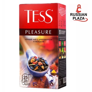 ชาดำ Tess Pleasure ในซองฟอยล์ สินค้านำเข้าจากรัสเซีย ชาหอมคุณภาพดีแบรนด์ดังจากรัสเซีย จำนวน 25 ซอง