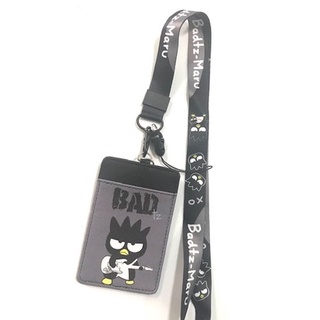 สายคล้องคอ สายคล้องบัตร ที่ใส่บัตร ซองใส่บัตร พร้อมสายคล้องคอ ลาย BAD BADTZ GT B แบด  งานดี สวยงาม สำหรับ บัตร 6x8 cm MN