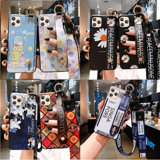 &lt;Samsung Case&gt; เคสโทรศัพท์มือถือ แบบนิ่ม ลายหมีน่ารัก มีสายคล้อง สําหรับ Samsung A72 A52 A42 A12 A71 A51 A70 A50 A31