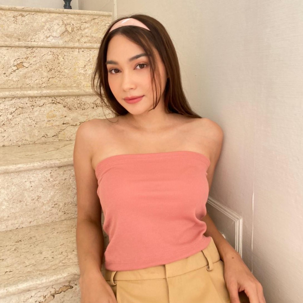 DAYTODAY DTD03 Jolie Top เสื้อเกาะอก (PEACH)