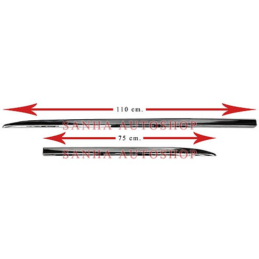 คิ้วกันกระแทกข้างประตูโครเมียม Isuzu D-Max ปี 2007,2008,2009,2010,2011 รุ่น 4 ประตู