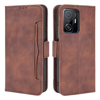 เคสโทรศัพท์มือถือหนังฝาพับสําหรับ Xiaomi Mi 11T Pro 11 Lite 5G Ne 10T T11 Capa