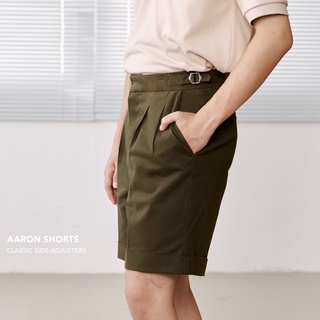 HMT กางเกงขาสั้นรุ่น Aaron shorts - สีเขียว / Aaron shorts - green