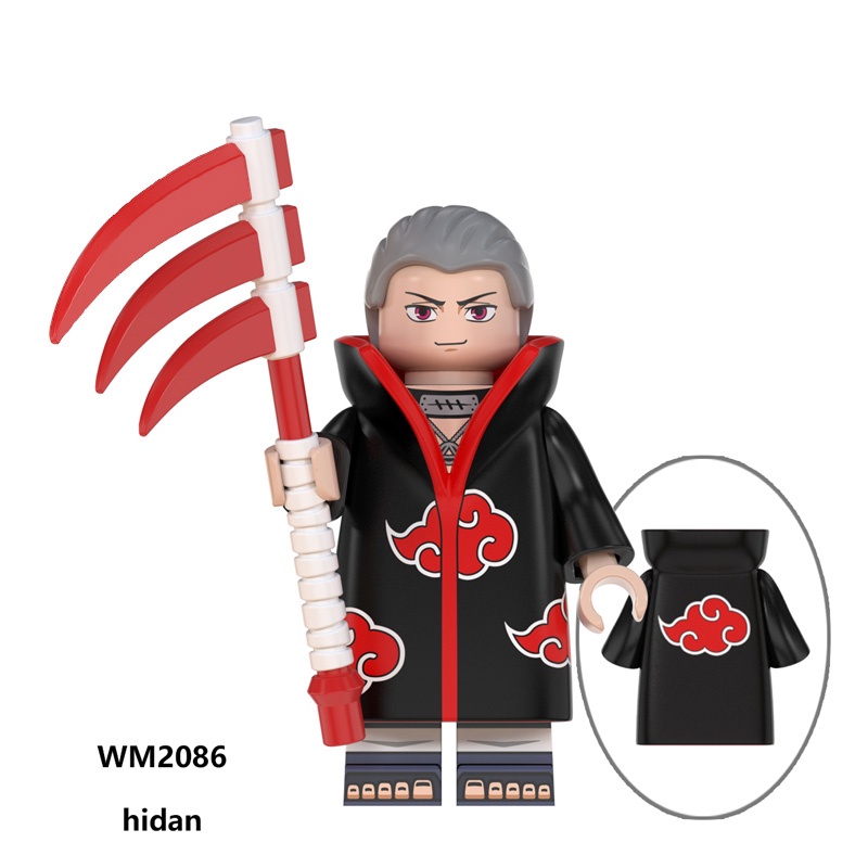 บล็อกตัวต่อ รูปการ์ตูนนารูโตะ Uchiha Obito Flame Fan เหมาะกับของขวัญ ของเล่นสําหรับเด็ก - รูปที่ 4