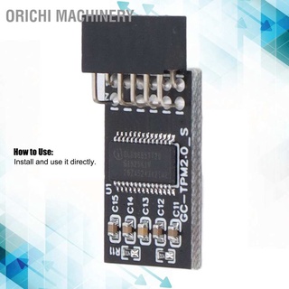 Orichi Machinery Tpm 2.0 โมดูล Lpc Spi 12Pin การ์ดรีโมตเข้ารหัส บอร์ดรักษาความปลอดภัย อุปกรณ์เสริม สําหรับ Gigabyte