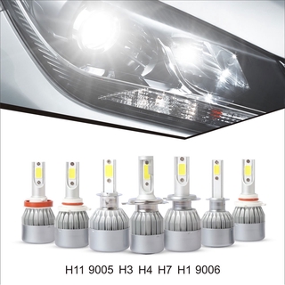 C6 ไฟหน้ารถยนต์ LED สว่างมาก 6500k สีขาว (H1 H3 H4 H7 9005(HB3) 9006(HB4) H8 H11)