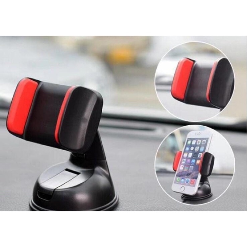Car phone Holderที่ยึดโทรศัพท์มือถือในรถยนต์ ที่ตั้งมือถือในรถ แท่นจับมือถือในรถ แบบติดดูดกระจก บนคอนโซลรถ
