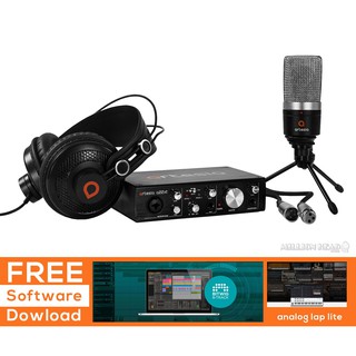 ARTESIA : ARB-4 Laptop Studio Recording Bundle (ชุดบันทึกเสียงอินเตอร์เฟส ไมค์คอนเดนเซอร์ และหูฟังมอนิเตอร์ คุณภาพดี)