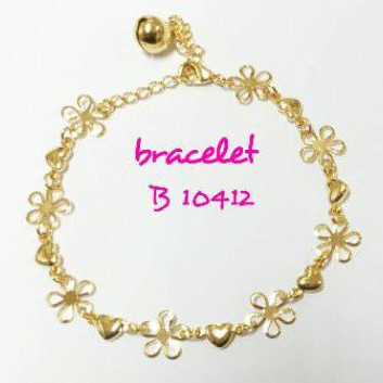 สร้อยข้อมือดอกไม้&หัวใจ ข 10412