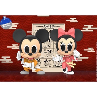 Hottoys ฟิกเกอร์ของสะสม Cosbaby COSB693 Kung Fu Mickey and Minnie