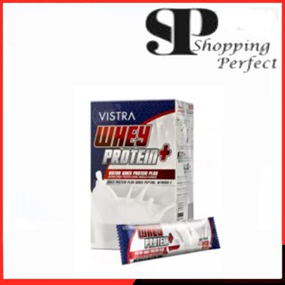 Vistra Whey Protein Plus เวย์ โปรตีน 1 กล่อง บรรจุ 15 ซอง (731001)