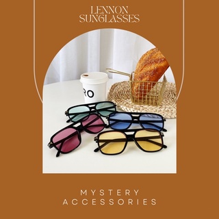 G184-G187: Lennon Sunglasses | Mystery Accessories แว่น แว่นตา แว่นตากันแดด แว่นตาแฟชั่น แว่นตาเลนส์สี