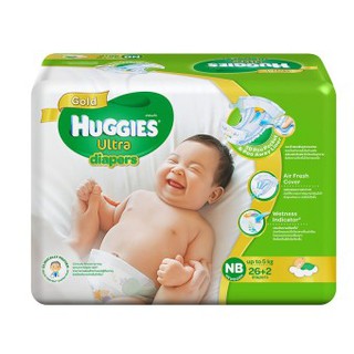 Huggies Ultra Gold แบบเทป ไซส์แรกเกิด NB 28 ชิ้น