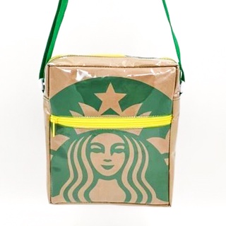 กระเป๋าสะพายข้างStarbucks กระเป๋าจากถุงกระดาษ กระเป๋ารักษ์โลก กระเป๋าลดโลกร้อน (SB007)