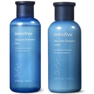 Innisfree Jeju Lava Seawater Skin 200ml, Lotion 160ml / 이니스프리 제주 용암해수 스킨, 로션