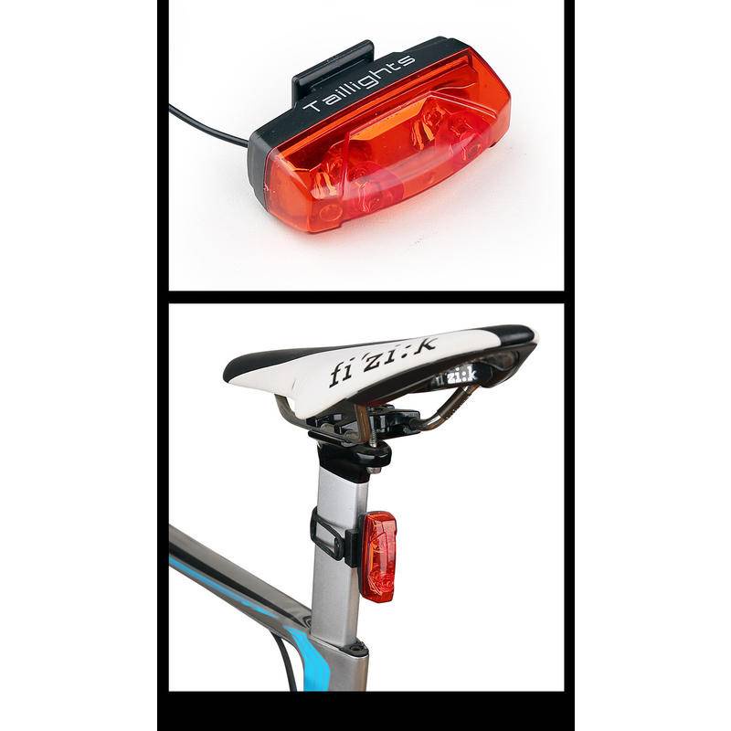 ไฟท้ายจักรยานเสือภูเขา แบบแม่เหล็ก ไม่มีแบตเตอรี่ และไม่มีที่ชาร์จ - รูปที่ 7