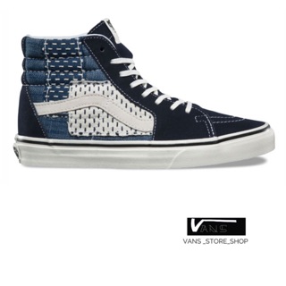 VANS SK8HI PATCHWORK DENIM SNEAKERS สินค้ามีประกันแท้