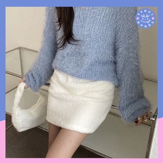 (พร้อมส่ง) กระโปรง Kiddi B puffy fleece mini skirt (Wonder Wonder)