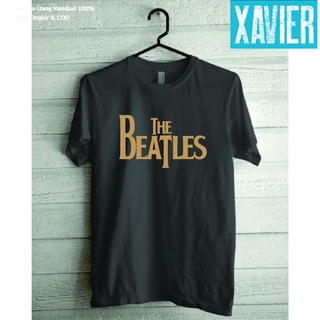 เสื้อยืดผ้าฝ้ายพิมพ์ลายคลาสสิก เสื้อยืดแขนสั้น พิมพ์ลายคําตลก GOLD THE BEATLES 30S ขนาดใหญ่ สไตล์อินโดนีเซีย สําหรับเด็ก