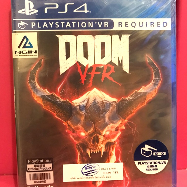 DOOM VFR (แผ่น PS4 VR มือ 2 แผ่นใสเหมือนใหม่)