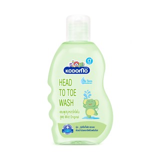 KODOMO แชมพู โคโดโม สบู่เหลว Head to Toe Wash Bubblestick สูตร Mild Original สำหรับเด็ก 200 มล.