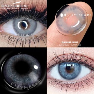 Eyeshare คอนแทคเลนส์สีฟ้านุ่มสําหรับแต่งหน้า 1 คู่