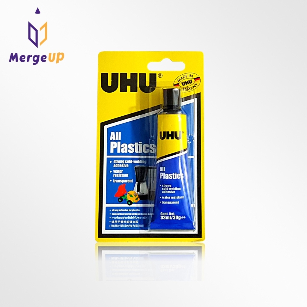 UHU all plastics กาวพิเศษสำหรับติดพลาสติก 33ml. รหัส 101073523