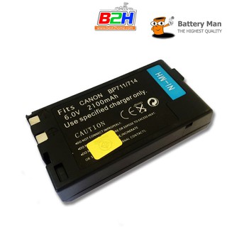 Battery Man แบตเตอรี่ กล้อง Canon BP-711/714 รับประกัน 1ปี