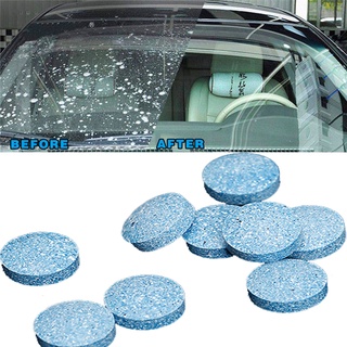 น้ํายาทําความสะอาดกระจกหน้ารถยนต์ Seminoma Fine Cleaner for Glass Automatic Window Cleaning Effervescent Tablet Home Cleaning Windshield Glass Wiper 10 ชิ้น