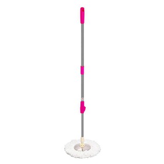 Jumper Kids modern Spin Mop ไม้ถูพื้น พร้อมผ้าไมโครไฟเบอร์ (สีชมพู)