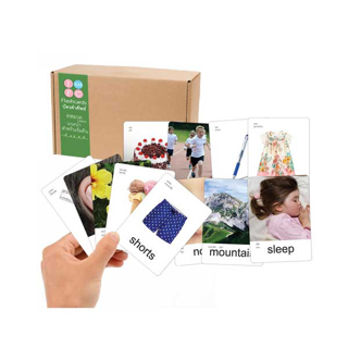 Flashcards บัตรคำศัพท์ แฟลชการ์ด ขนาด7x10cm หนา360แกรม 6 หมวดแนะนำ 90 ใบ