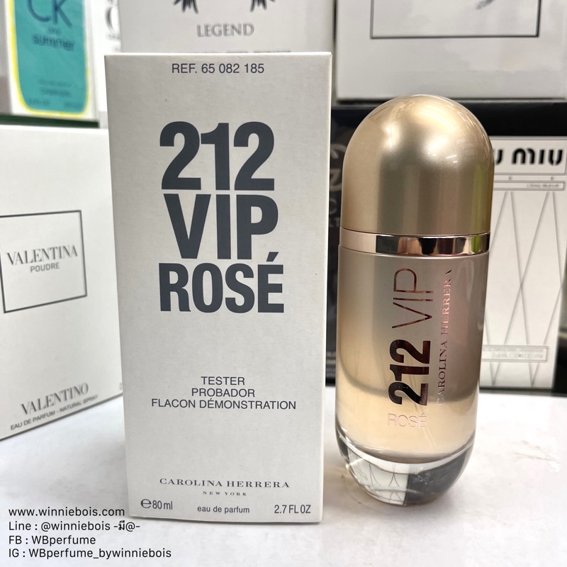 น้ำหอม แท้100% Carolina Herrera 212 VIP Rose edp 80ml Tester
