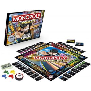 Monopoly Speed Board Game, Play in Under 10 Minutes, Fast-Playing บอร์ดเกม เกมเศรษฐี แบบเร่งด่วน