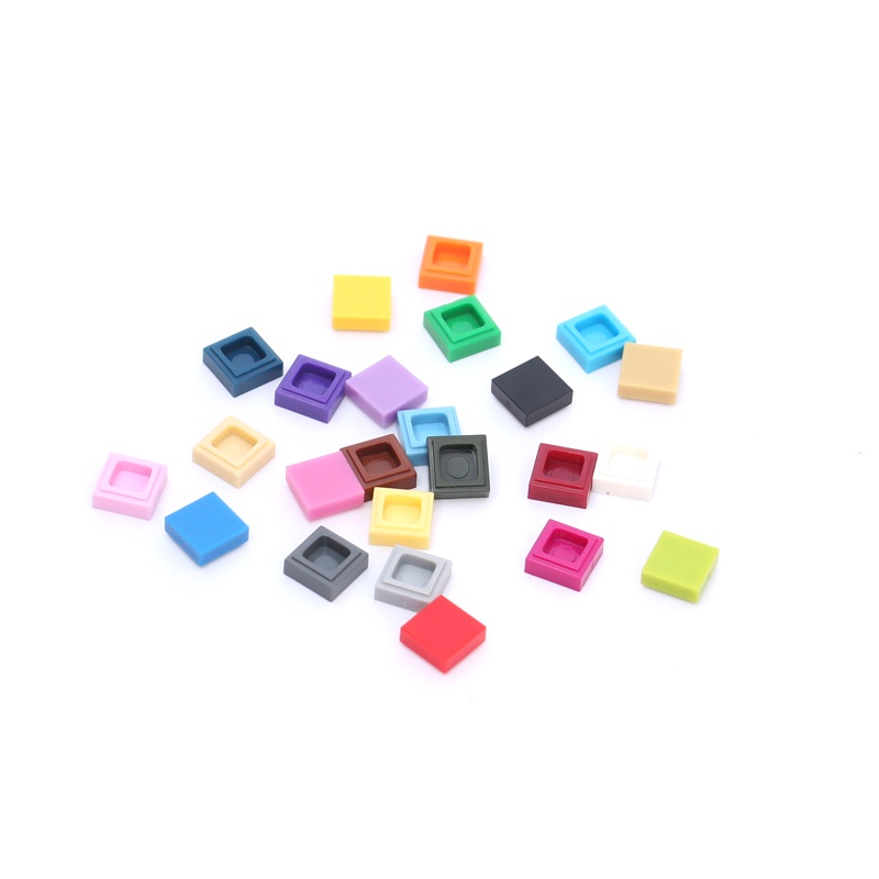 [Funbrick] บล็อคตัวต่อกระเบื้องแบน 1x1 3070b DIY 50 ชิ้น