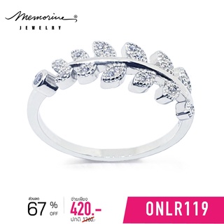 Memorine Jewelry แหวนเงินแท้ 925 ฝังเพชรสวิส(CZ) : ONLR119