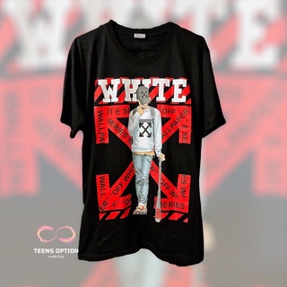 เสื้อ Off white Street V.4 คาดแดงสุดเท่ พร้อมส่ง ชาย-หญิง