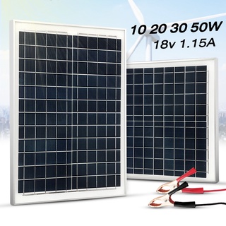 แผงโซล่าเซลล์ Solar แผงโซล่า 10 / 20วัตต์  พลังงานแสงอาทิตย์ Technical Data 10/20/30/50W 18V manzoku111