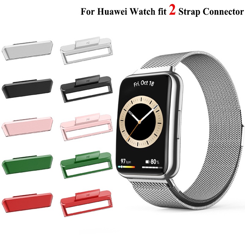 สายนาฬิกาข้อมือซิลิโคน โลหะ แบบเปลี่ยน สําหรับ Huawei watch fit 2 Huawei fit2 2 ชิ้น