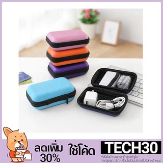 （P26）New Colorful Headphones Earphone Bag Cable Earbuds Storage Hard Case Travel Key Coin Bag SD Card Holder Box
