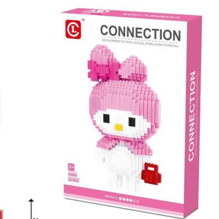 ตัวต่อเฟือง ตัวต่อสะสม การ์ตูนแสนน่ารักสีชมพู LECHUAN 66008 จำนวนตัวต่อ 3371 ชิ้น