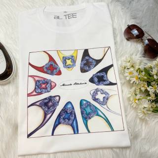 เสื้อยืด พิมพ์ลาย Bl TEE FLAT SHOES BRANDED TEE นําเข้า สําหรับเด็กผู้หญิง