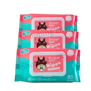 [เก็บโค้ดส่งฟรีหน้าร้าน] Baby Wipes ทิชชู่เปียกเด็ก ทิชชู่เปียกทำความสะอาด พร้อมส่ง ราคาถูก น้ำเต็มๆแผ่น