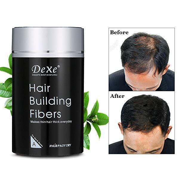 Super home shop Dexe Hair Building Fiber ไฟเบอร์เพิ่มผมหนา ปิดผมบาง ขนาด 22 กรัม รุ่น Hair-BuildingF