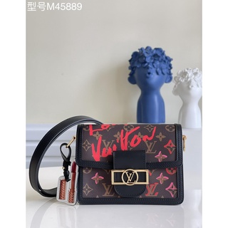 Louis LV dauphine fall in love messenger crossbody bag versatile smartphone makeup bag