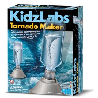 [ใช้ 2 โค้ดลดเพิ่ม] 4M  Kidz Labs - Tornado Maker ชุดของเล่น เปลี่ยนขวดน้ำให้เป็นทอร์นาโด ของเล่นเสริมทักษะ วิทยาศาสตร์