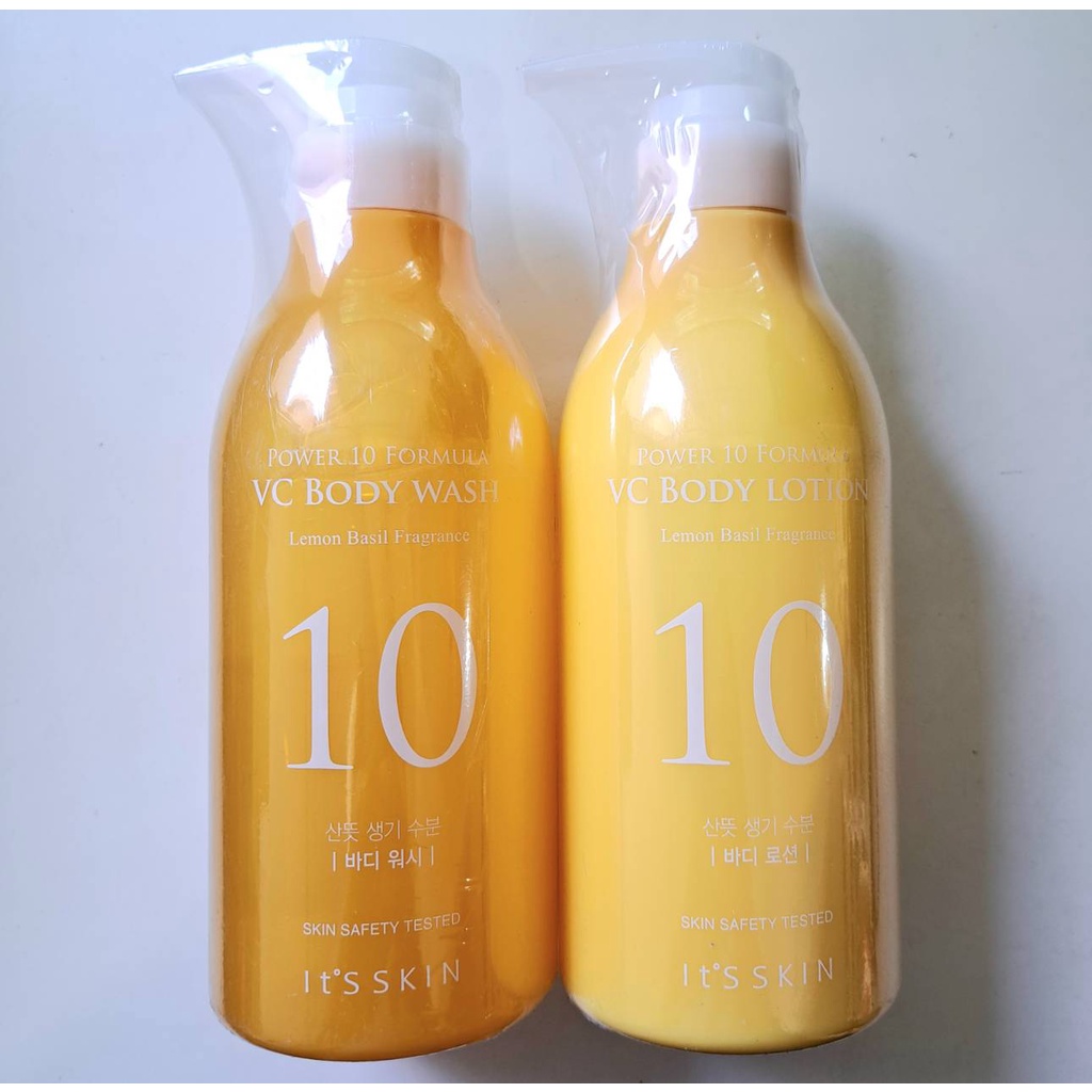 It'S SKIN Power 10 Formula VC Body Wash และ Body Lotion 500 ml.