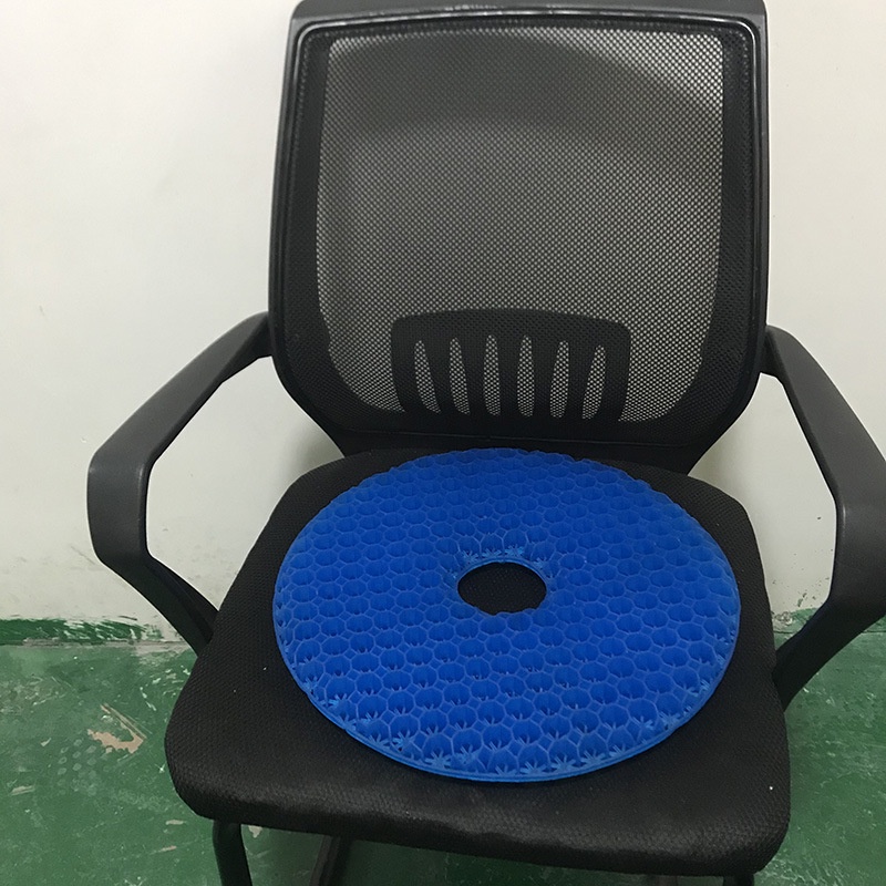 เบาะรองนั่งโดนัทรังผึ้ง เบาะเจลรองนั่ง ROUND SEAT GEL CUSHION  เบาะรังผึ้ง เบาะรองนั่ง หมอน รองก้น 900g.