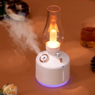 Time Light Humidifier USB Spray ความชื้นในอากาศ LED ไฟกลางคืนที่มีสีสัน Home Office รถ Desktop Sprayer